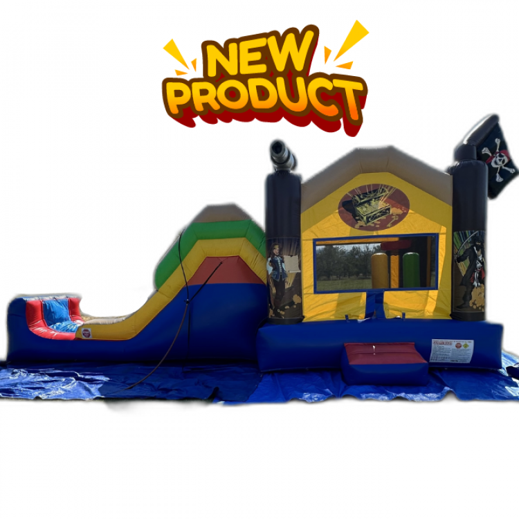 Pirate ship combo (wet or dry slide)