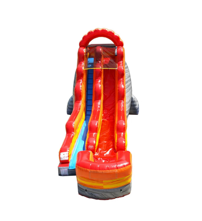18' Lava Red Water Slide