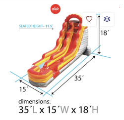 IMG 3779 1752200447 18' Lava Red Water Slide